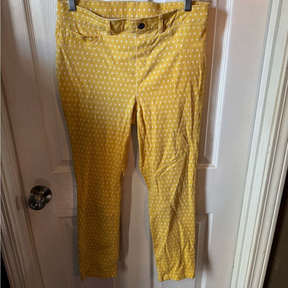 Rafaella Yellow Straight Leg Jeans